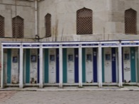 Old telephone boxes