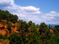Cliffs in Roussillon, France