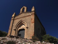 Church at Montserrat mountain