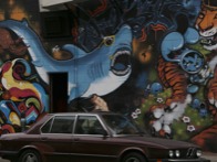 Psychedelic wall painting in San Francisco