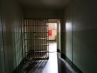 Inside a detention cell