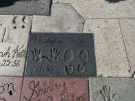 Hand and foot prints at Crauman's Chinese Theater